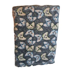 Gamer Fleece Plush Throw Blanket 60"x50" Big Soft Video Game Gaming Controller